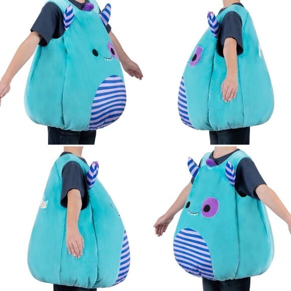 Squishmallows Blue and Purple Monster Kids Costume - Picture 2 of 9
